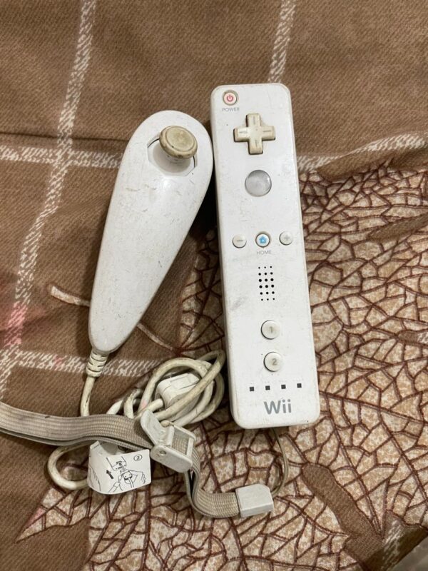 Nintendo Wii remote with nunchuck controller