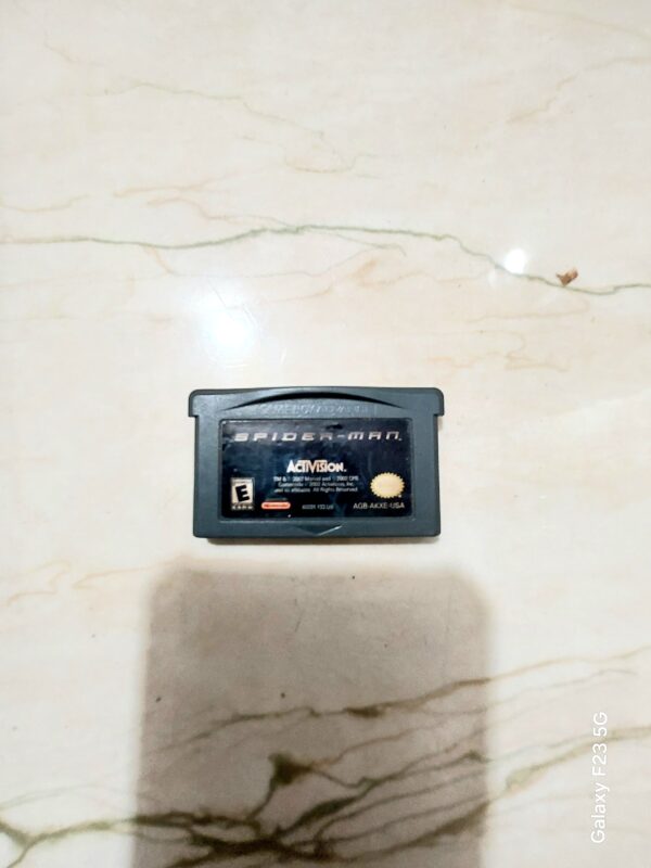 Spiderman authentic gba sp cartridge