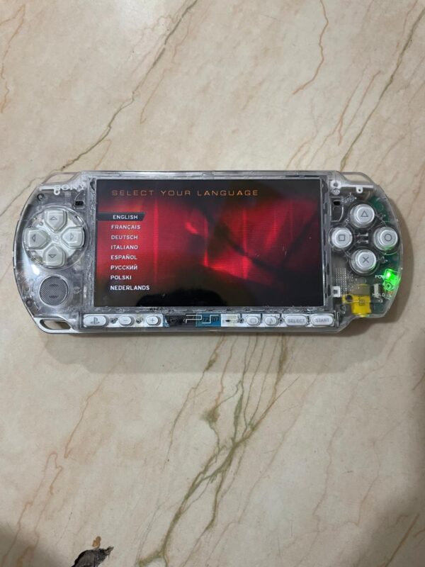 Custom Psp 3000 transparent with original charger